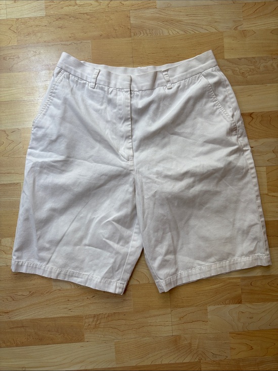 Jones Wear Pants - Jones Wear Cream Tailored Bermuda Shorts